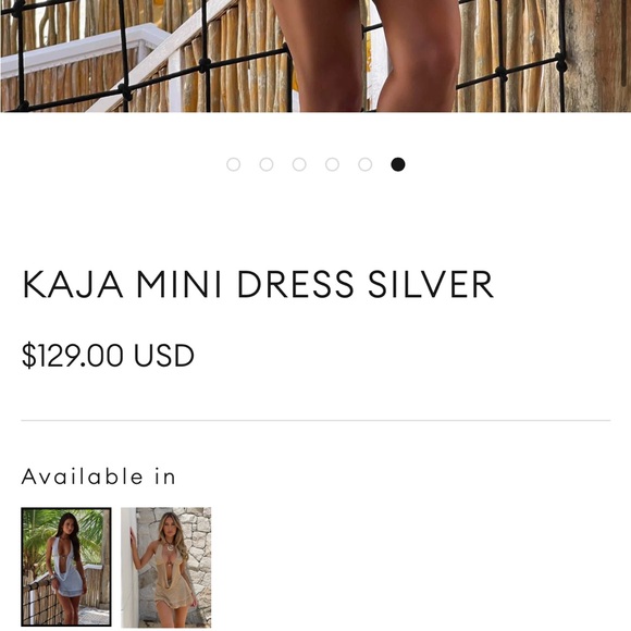 OUTCAST KAJA MINI DRESS SILVER (1PIECE) Silver Sequin Halter Dress - Picture 6 of 6